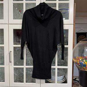 Silvian Heach Black Cowl Neck Dolman Sleeve Wool Sweater